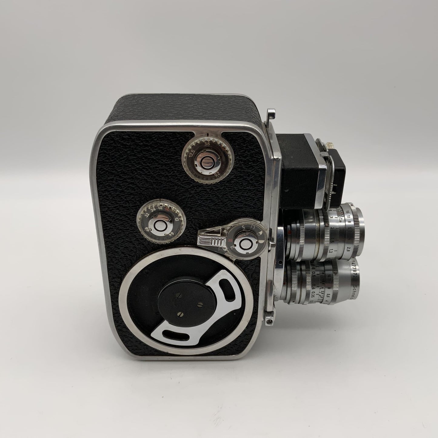 Bolex D8L Paillard Filmkamera mit Xenar, Xenoplan, Cinegon Super 8 Kamera