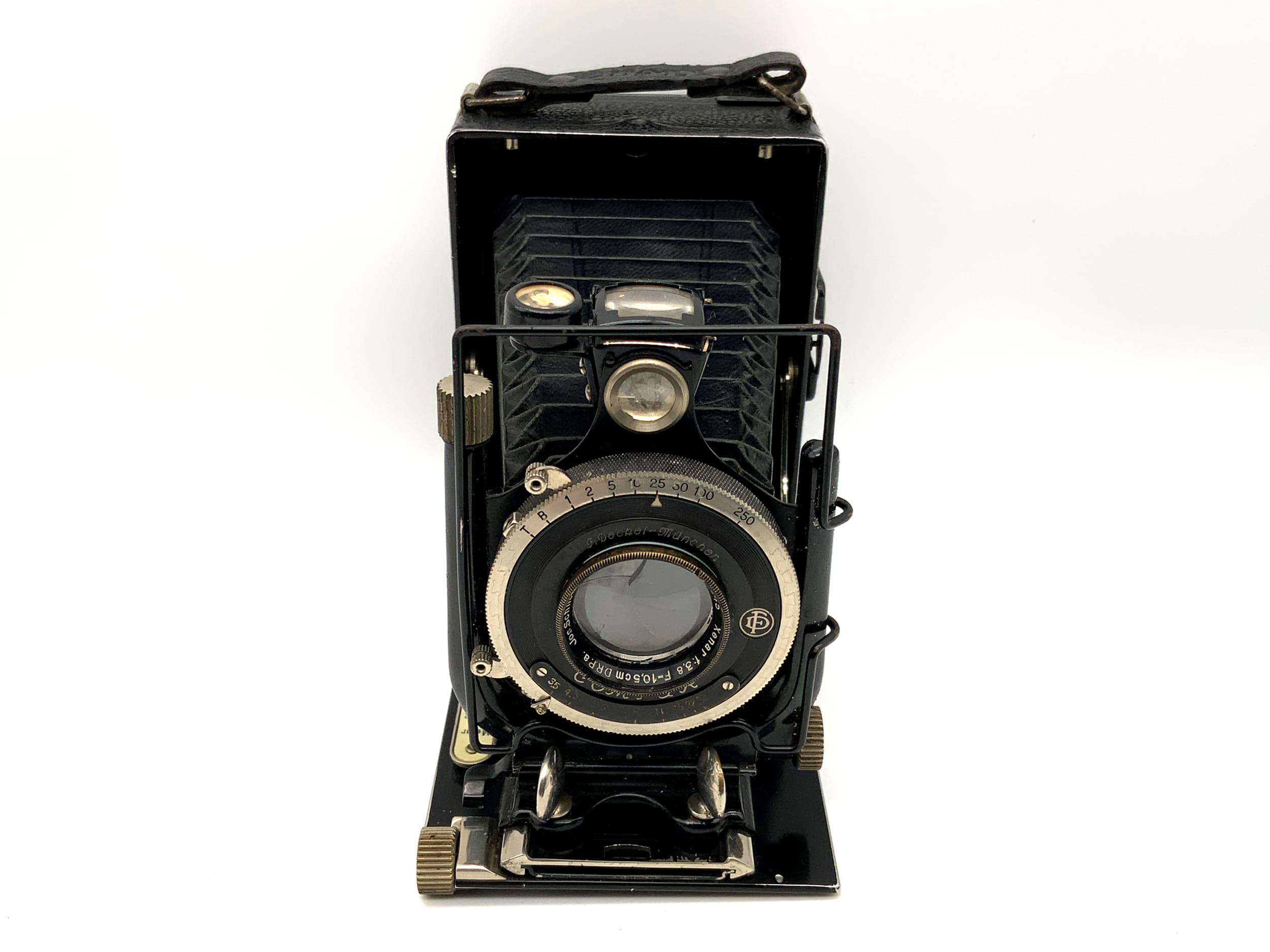 Caméra à plaque Voigtländer Avus avec caméra analogique Compur Xenar 1:3,8/10,5 cm