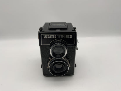 Lomo Lubitel 166B TLR mit T-22 4.5/75 USSR zweiäugige Kamera Defekt