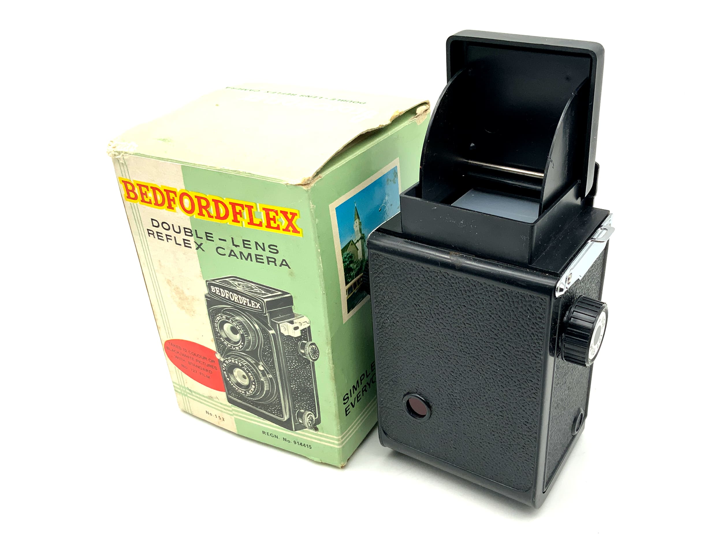 Appareil photo reflex Bedfordflex TLR avec double objectif Appareil photo analogique à double objectif