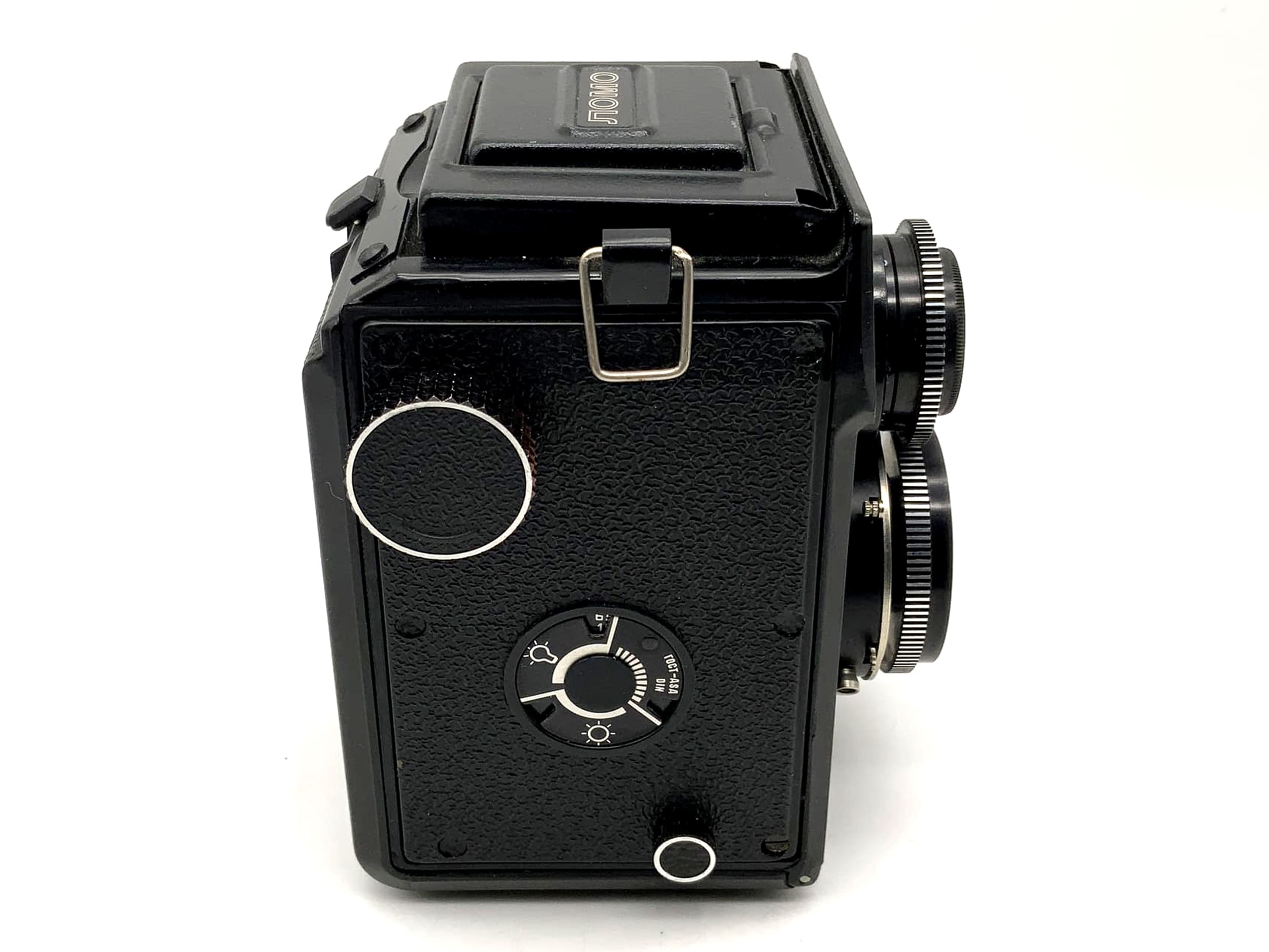 Lomo Lubitel 166B TLR with T-22 4.5/75 USSR twin-lens camera defect
