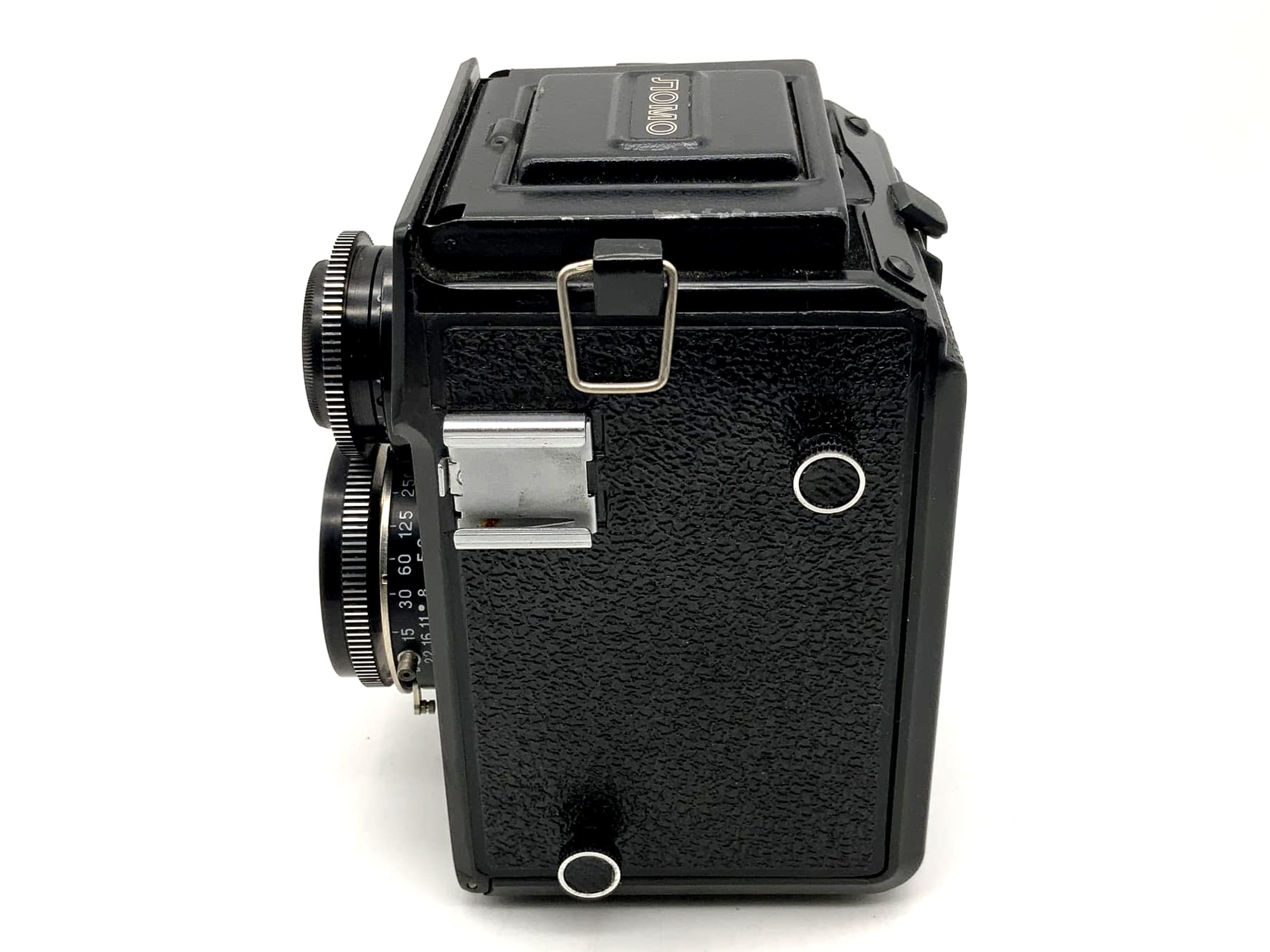 Lomo Lubitel 166B TLR with T-22 4.5/75 USSR twin-lens camera defect