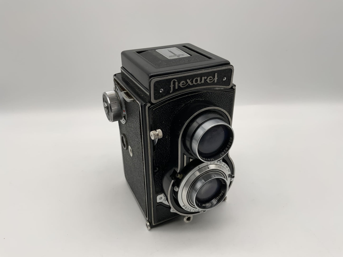 Meopta flexaret TLR mit Belar 3.5/80 Prontor-SVS zweiäugige Kamera Defekt