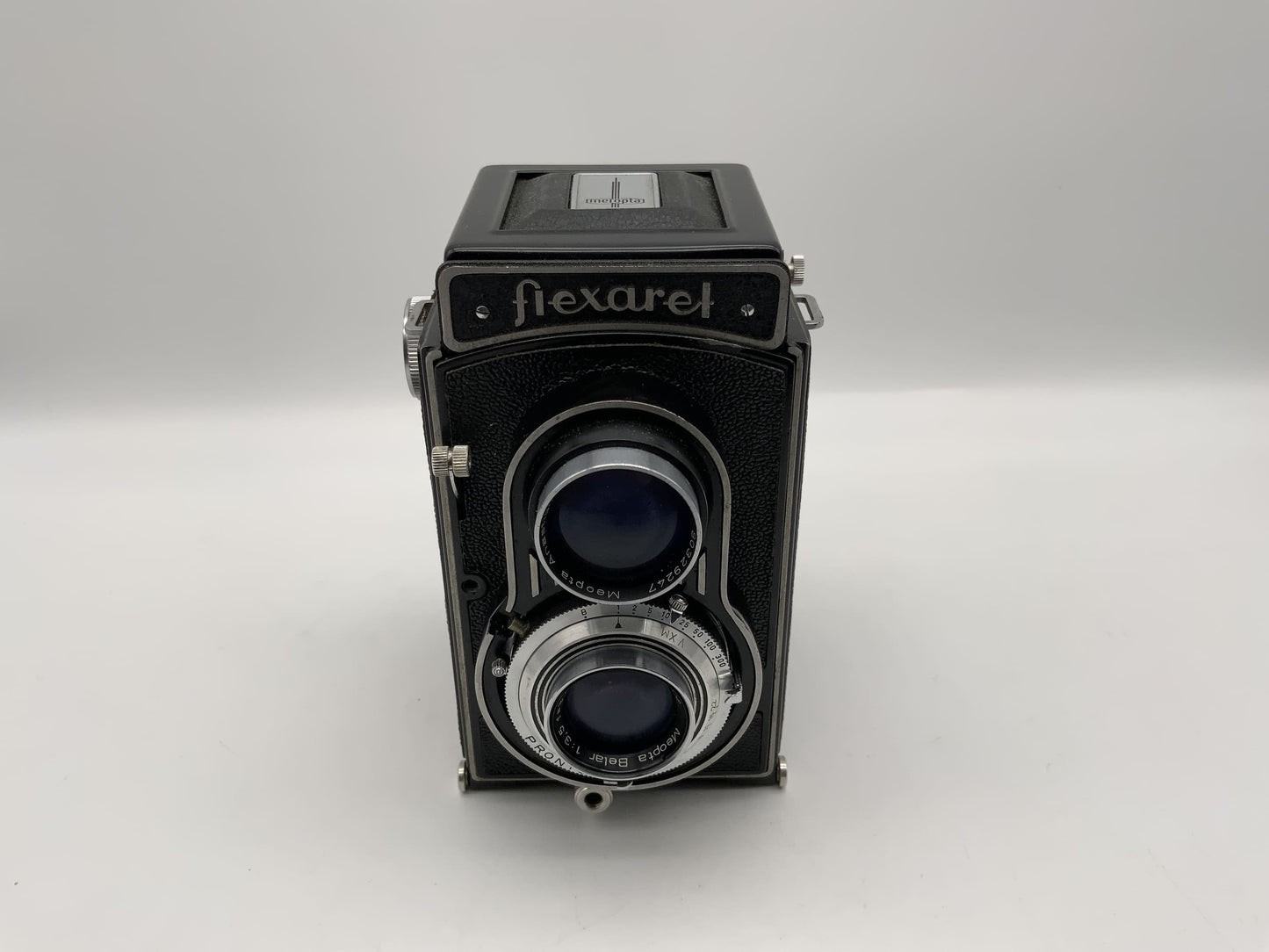 Meopta flexaret TLR mit Belar 3.5/80 Prontor-SVS zweiäugige Kamera Defekt