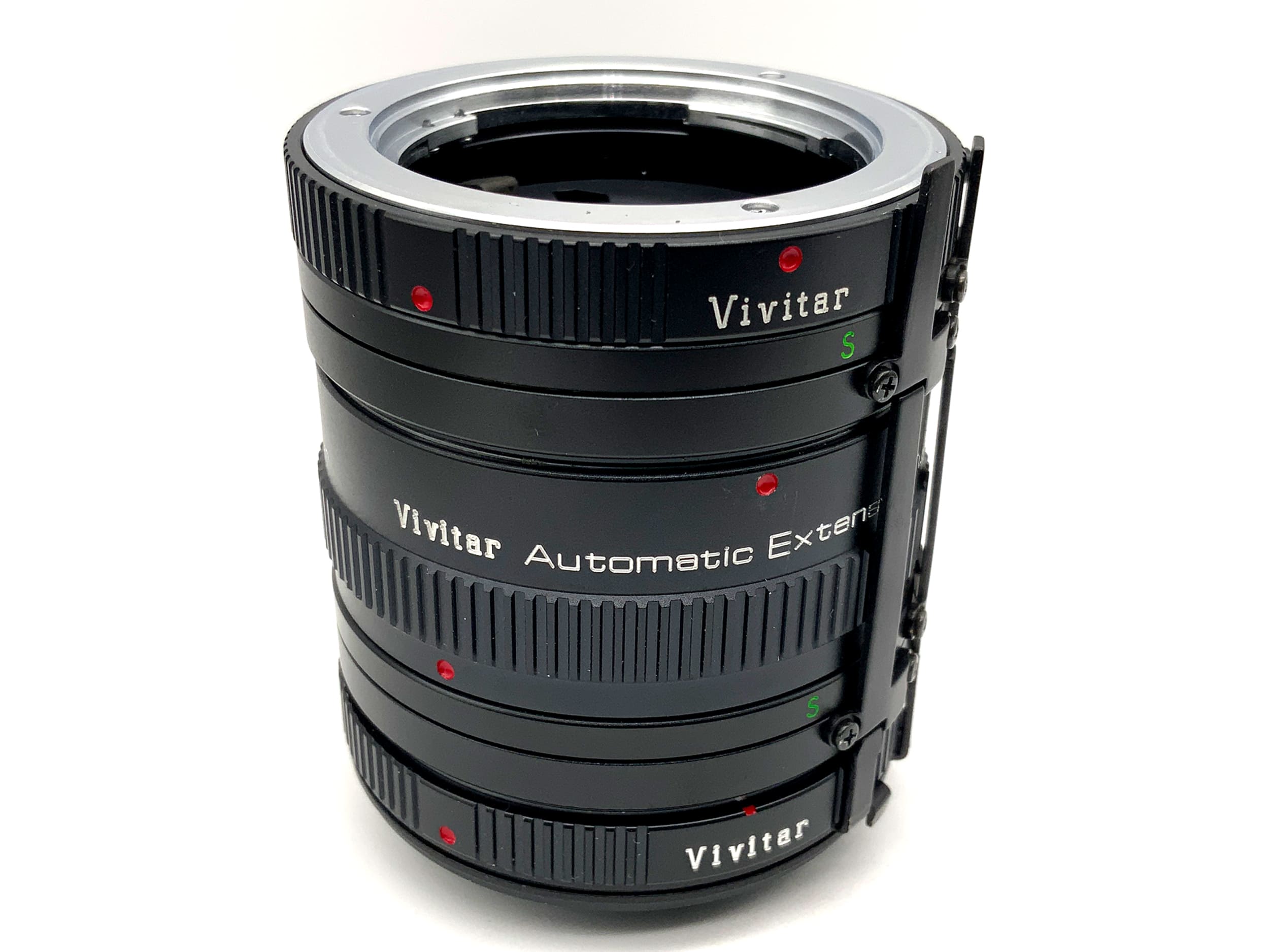 Jeu de bagues intermédiaires Vivitar AT-5 pour macro automatique 12 mm + 20 mm + 36 mm (Minolta MD)