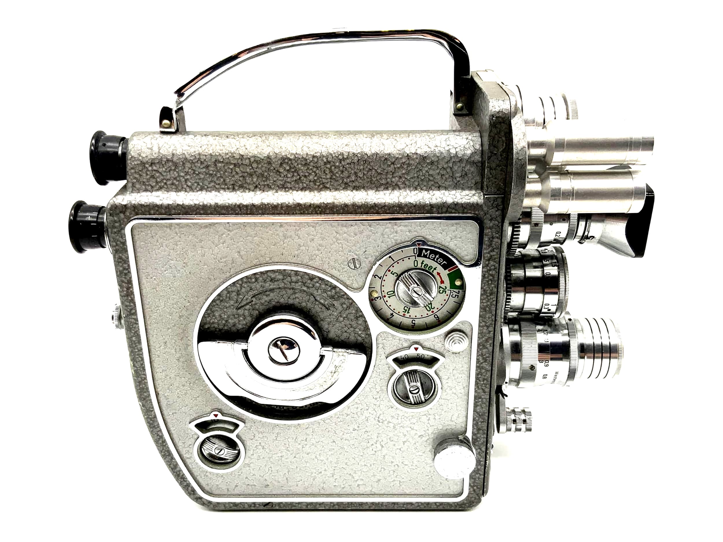 Appareil photo reflex Braun Nizo Heliomatic 8 avec objectifs Super 8