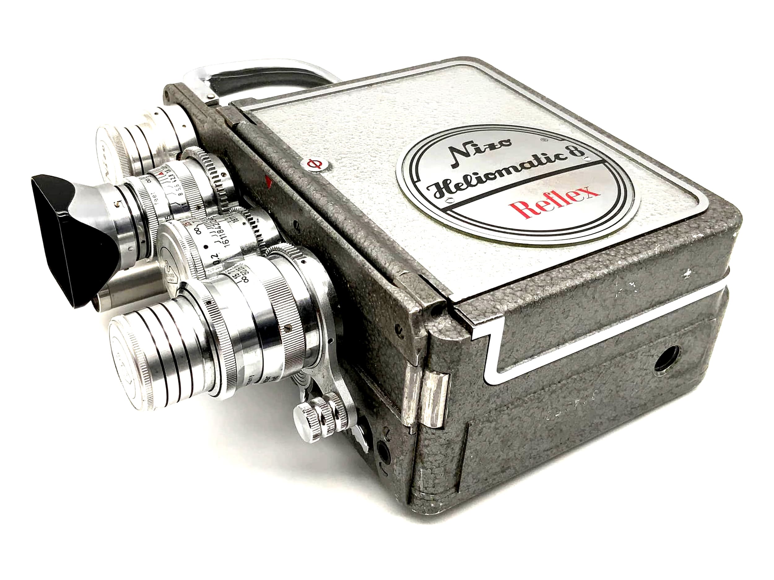 Appareil photo reflex Braun Nizo Heliomatic 8 avec objectifs Super 8