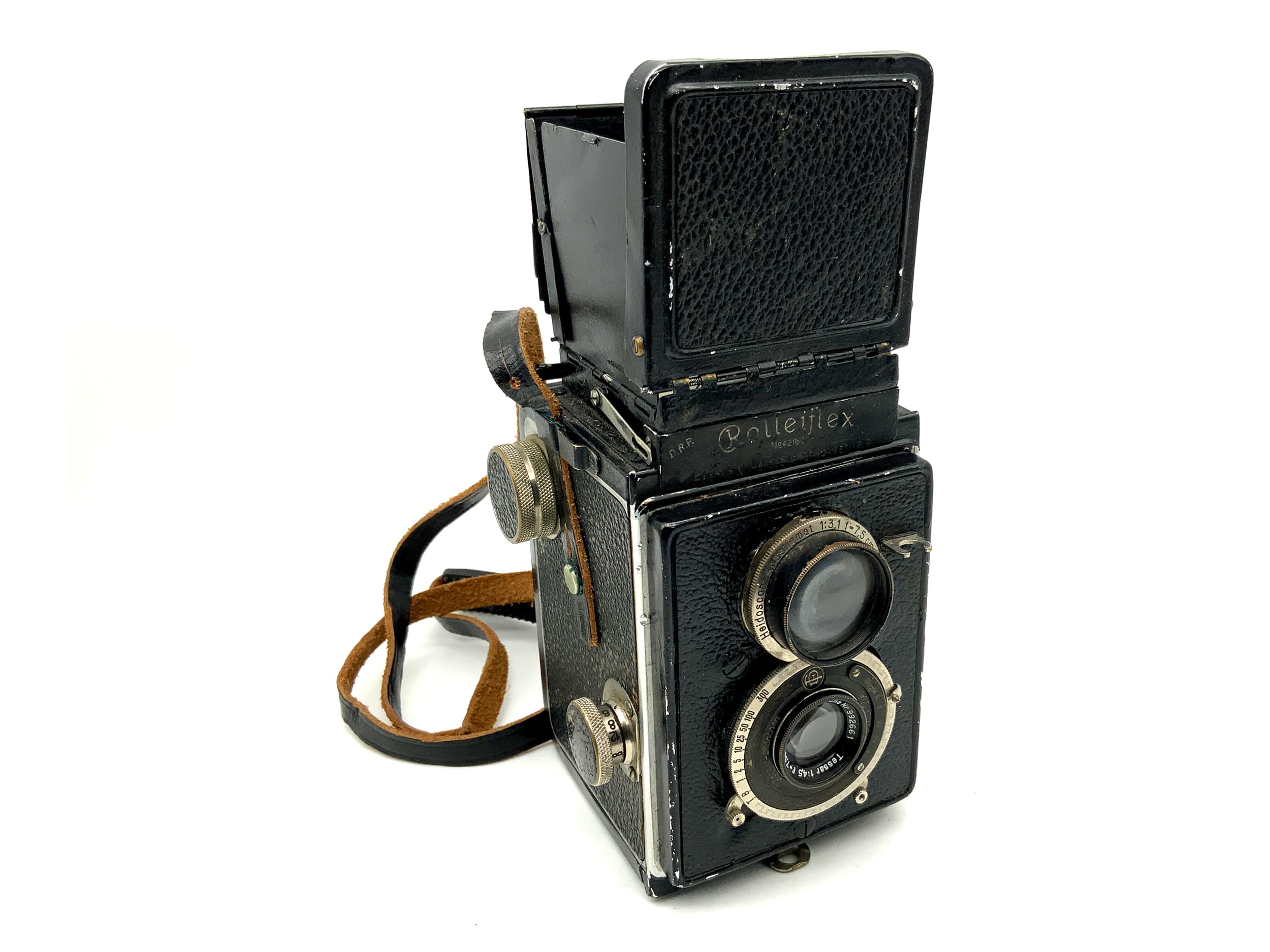 Rollei Rolleiflex I TLR avec Tessar 1:4,5/7,5 cm Compur Appareil photo analogique à double objectif