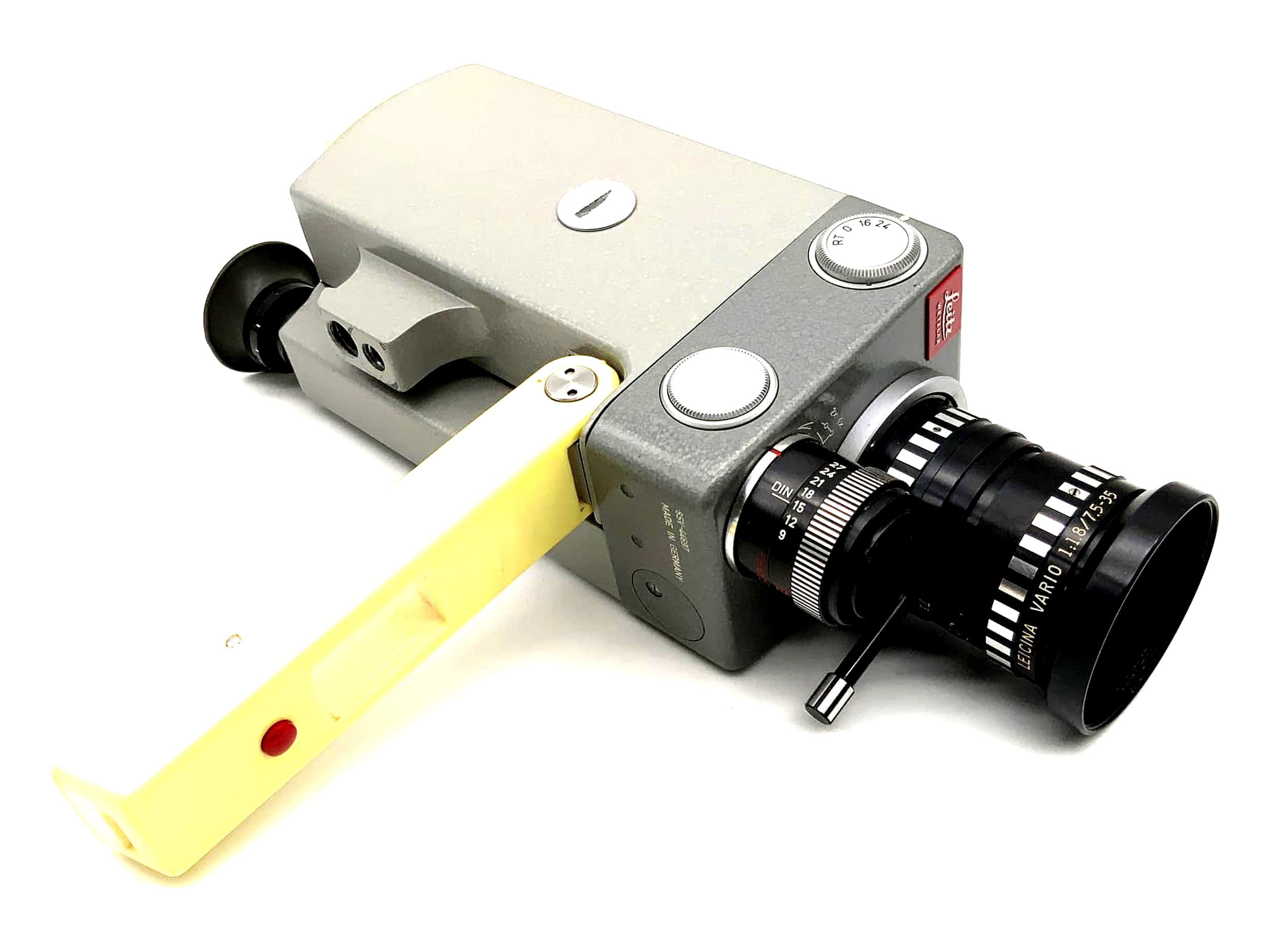 Leitz Leicina 8SV film camera with Leicina Vario 1:1.8/7.5-35mm Super 8 camera