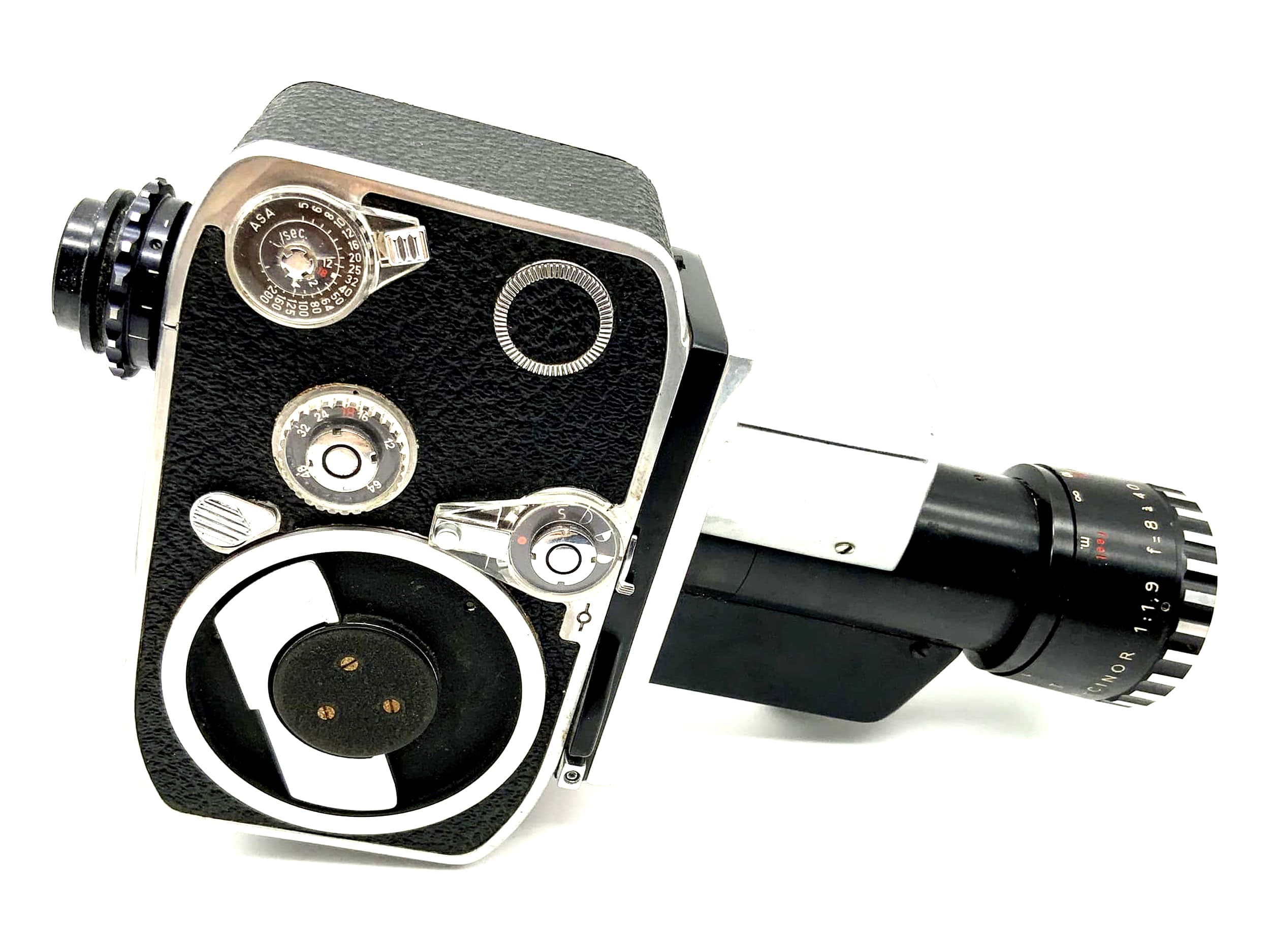 Bolex P1 Zoom Reflex Filmkamera mit Pan Cinor 1:1.9 f=8-40mm Super 8 Kamera