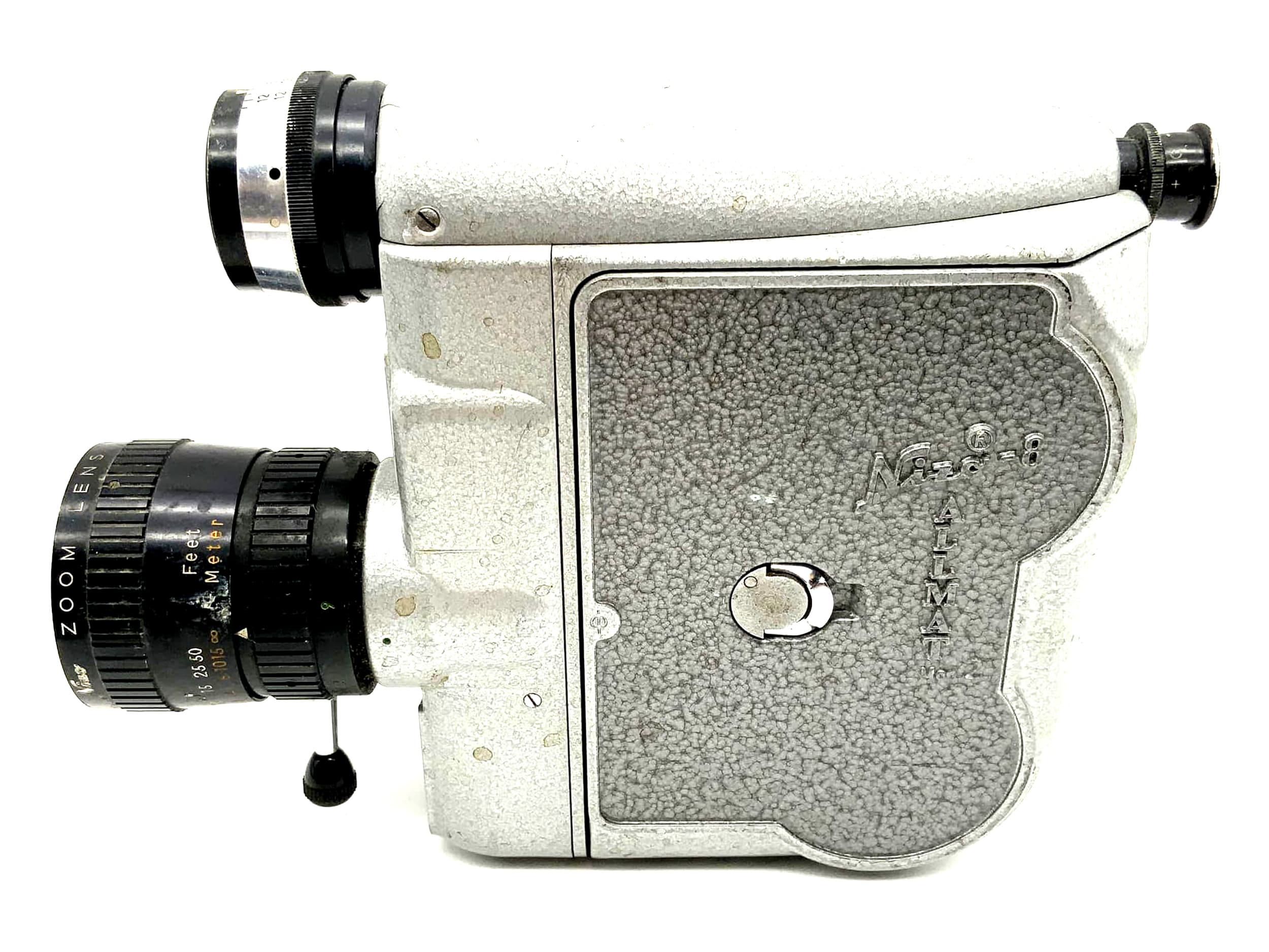 Braun Nizo-8 Allmat Mod.2 film camera Nizo Zoom Lens 1:1.8 f=9-28 Super 8 camera