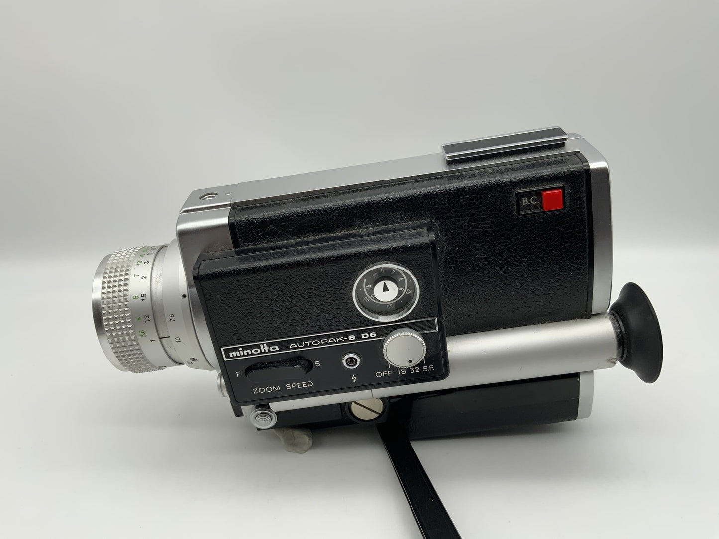 Minolta Autopak-8 D6 Filmkamera mit Zoom Rokkor 1:1.8/7.5-45 Super 8 Kamera