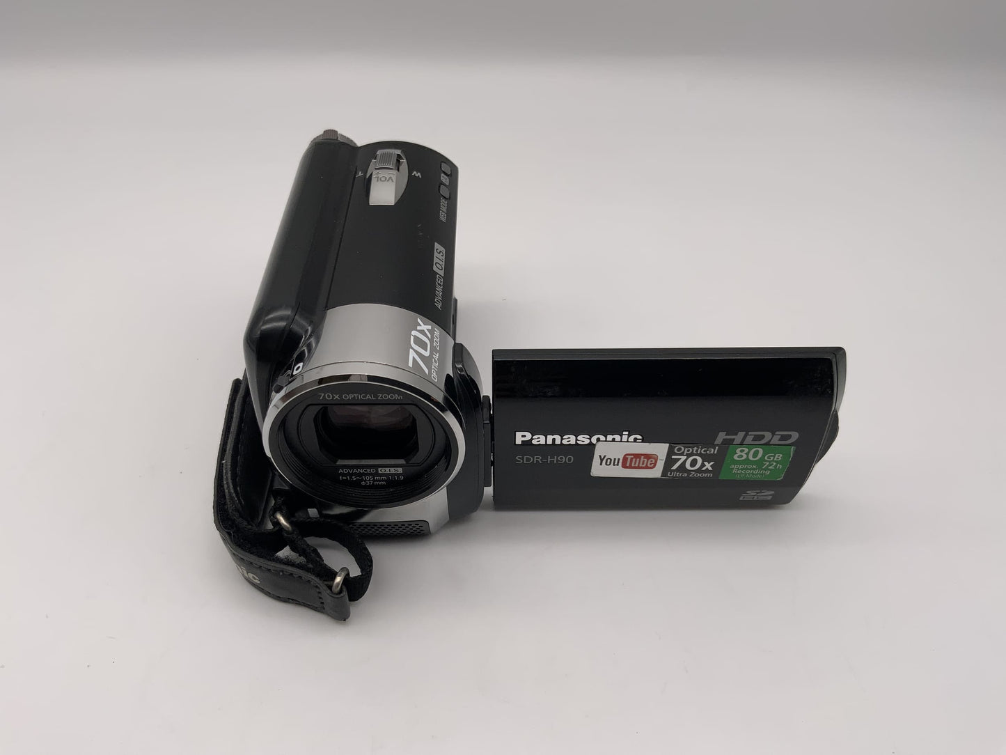 Caméra vidéo caméscope Panasonic SDR-H90 avec batterie