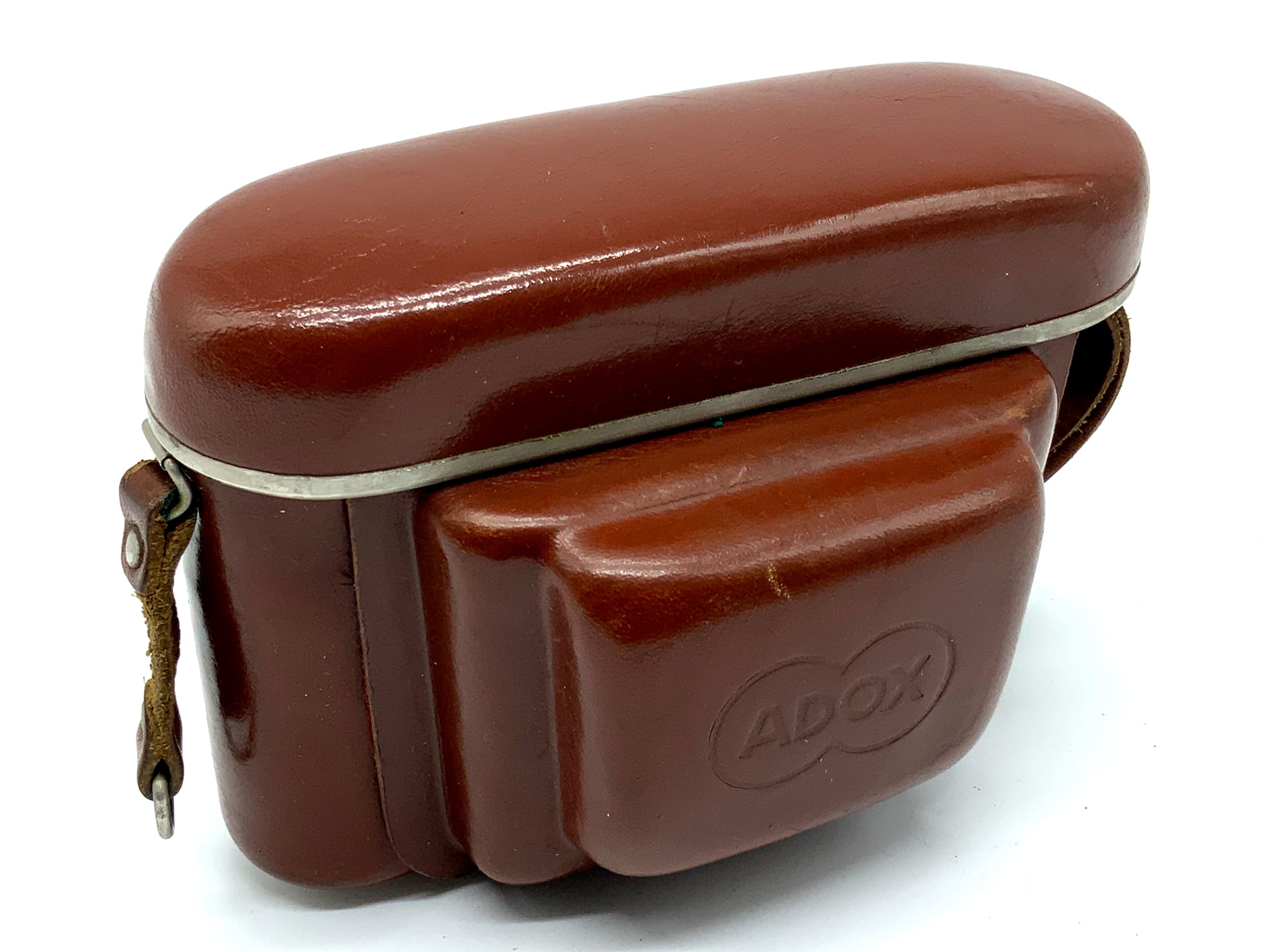 Adox 300 Bereitschaftstasche braun Leder Case Tasche Fototasche Kameratasche