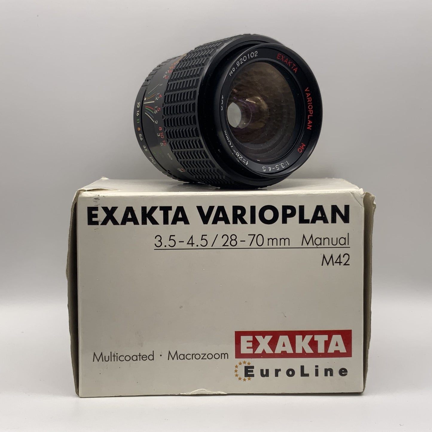 Exakta Varioplan 28-70mm 1:3.5-4.5 Objektiv in OVP MC Kamera Camera Lens (M42)