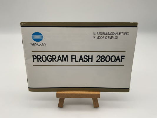 Minolta Program Flash 2800 AF User Manual