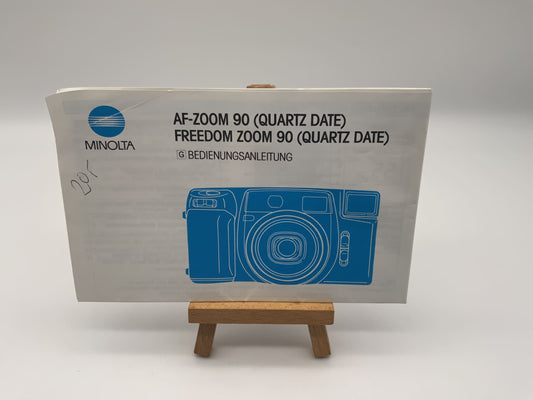 Minolta AF-Zoom 90 Quartz Date Freedom Zoom 90 User Manual