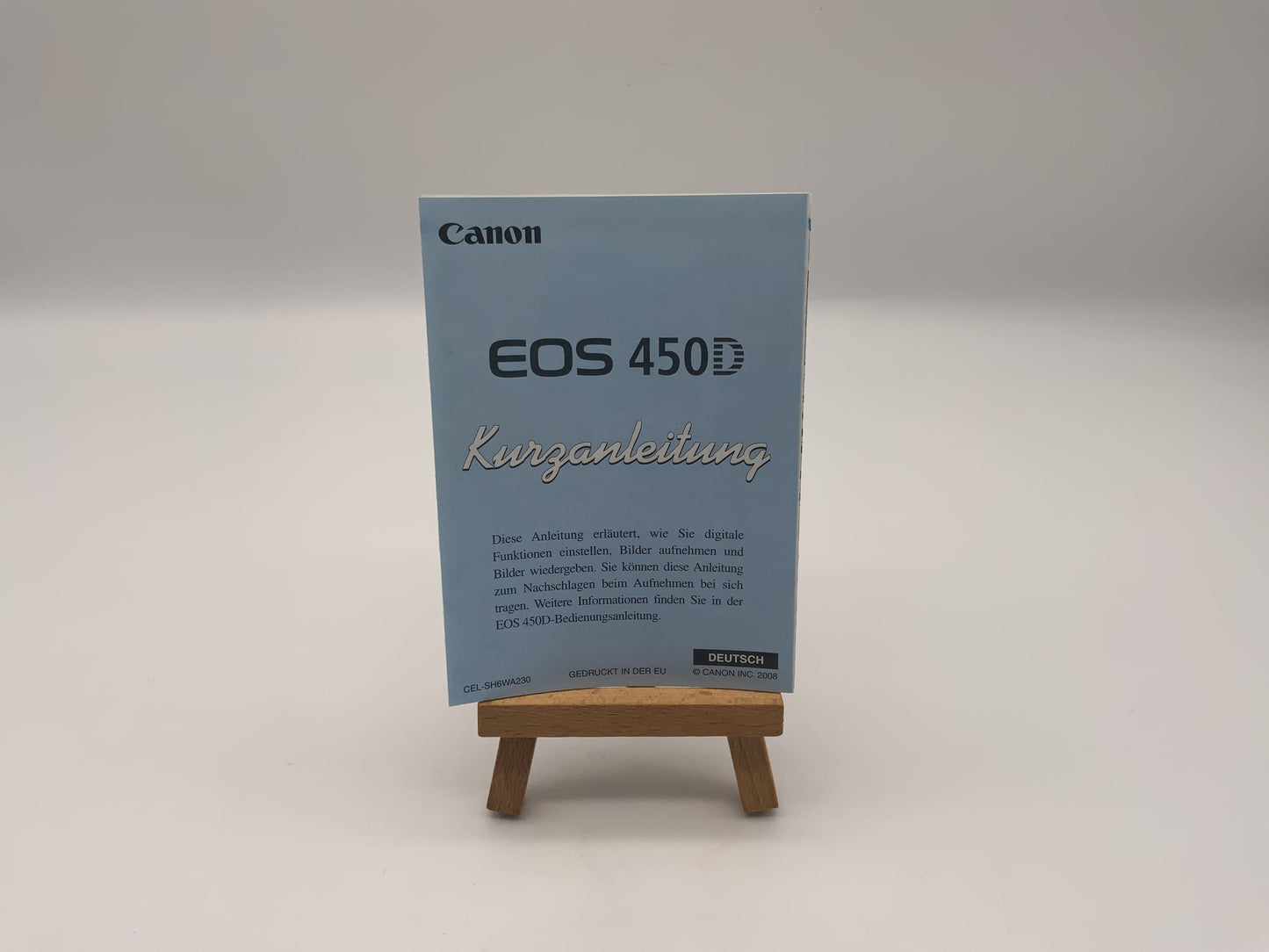 Canon EOS 450D Quick Start Guide User Manual