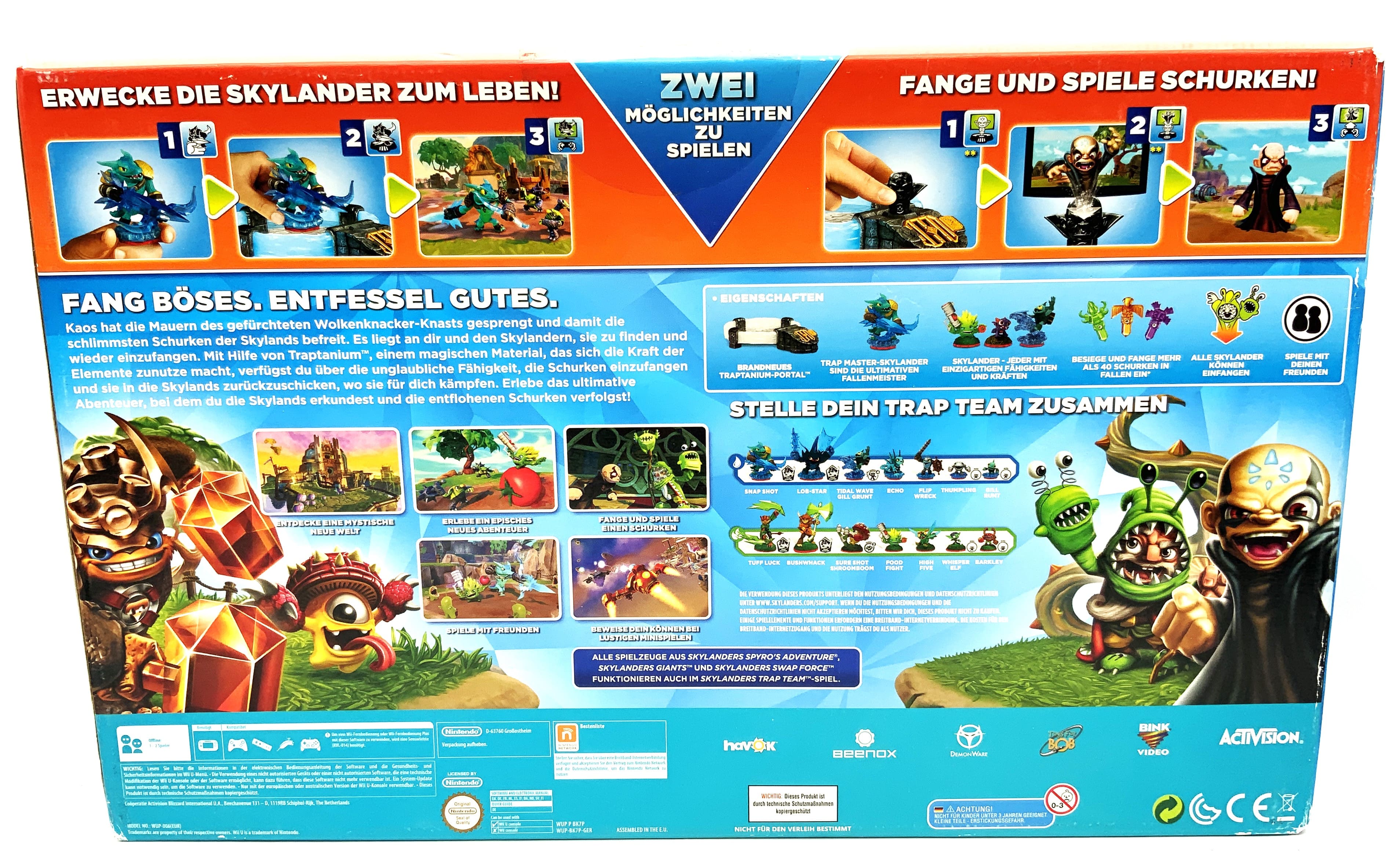 Coffret de démarrage Skylanders Trap Team pour Nintendo Wii U