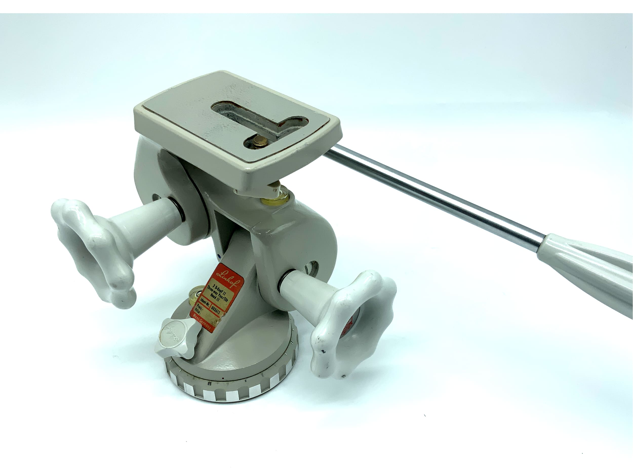 Linhof 3D Head II tripod head gray Three Way Pan II Tilt Head II 003615