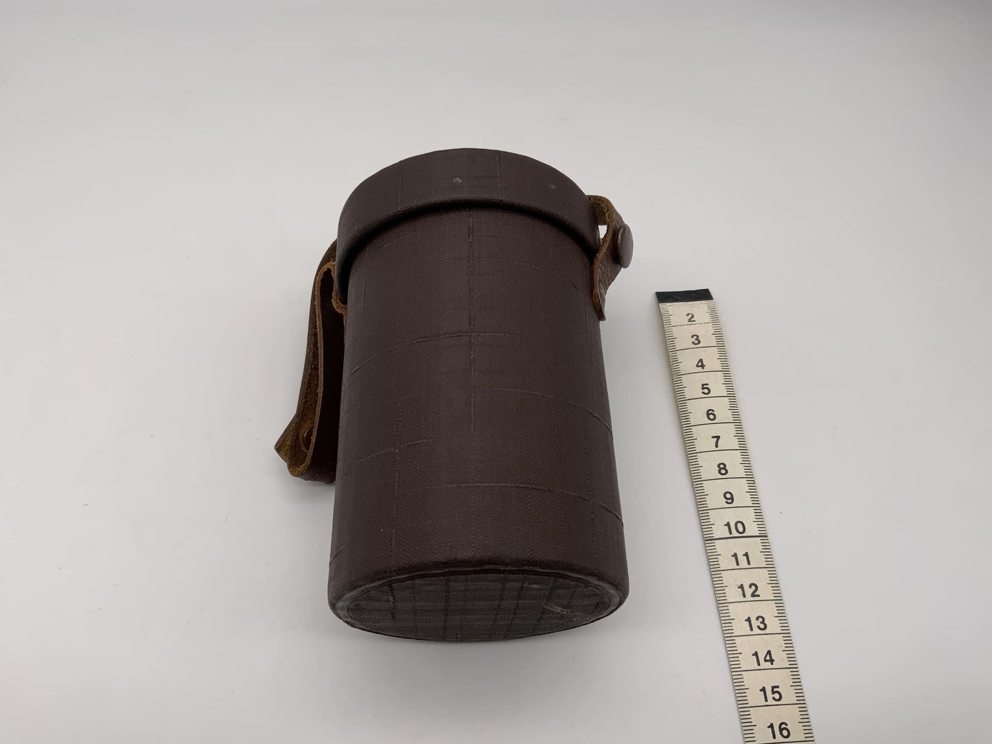 Köcher braun ca.12,5x7,5cm  Objektivtasche universell Hard Case Lens Case