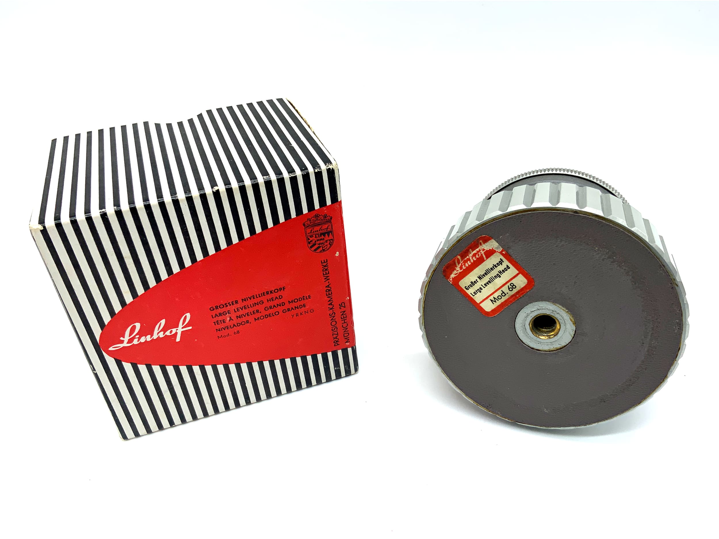 Linhof Large Leveling Head Tripod Head Grey Mod. 68 YRKNG in Original Packaging