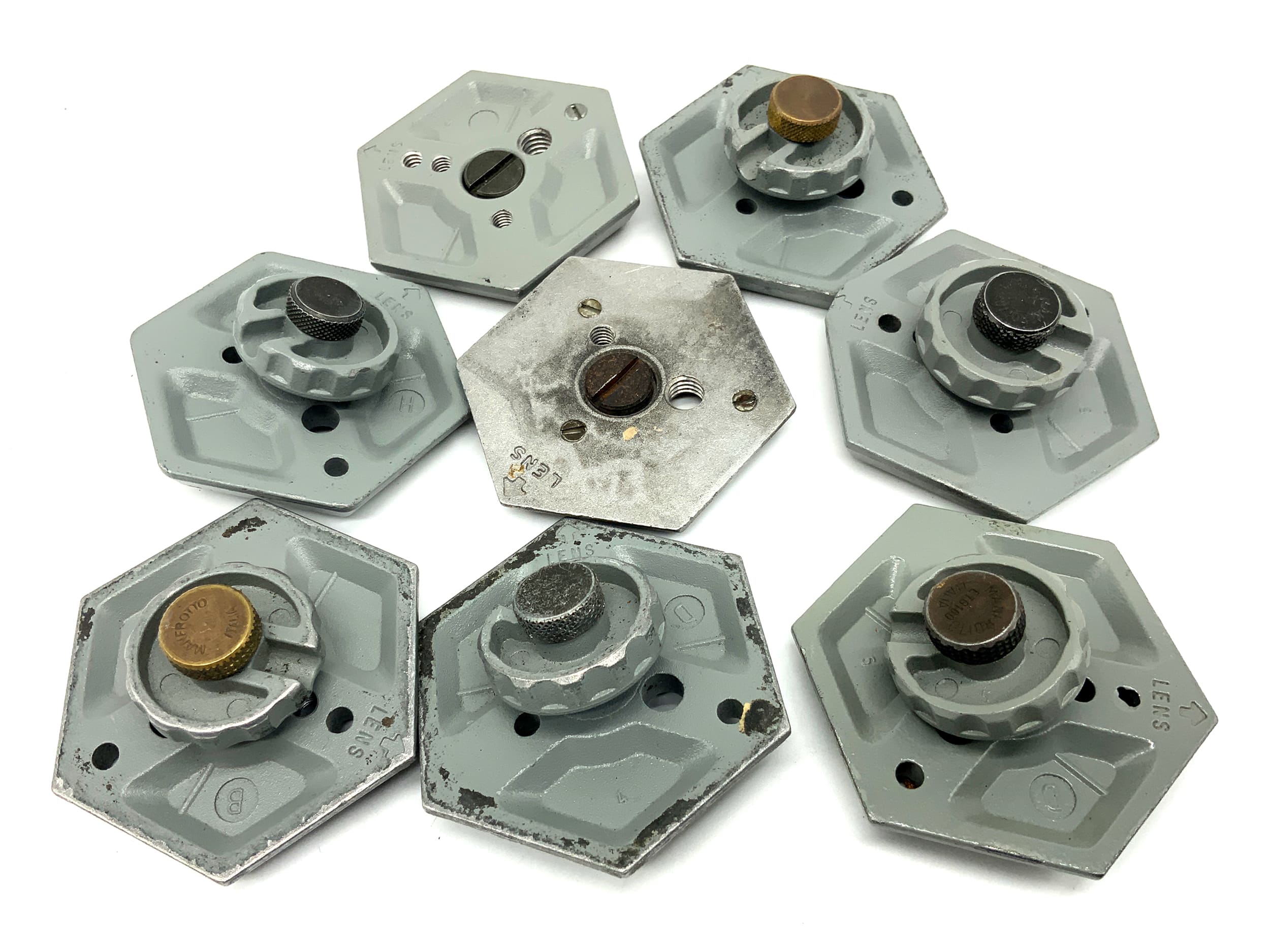 Manfrotto quick release plate hexagonal base plate 8x bundle hexagon