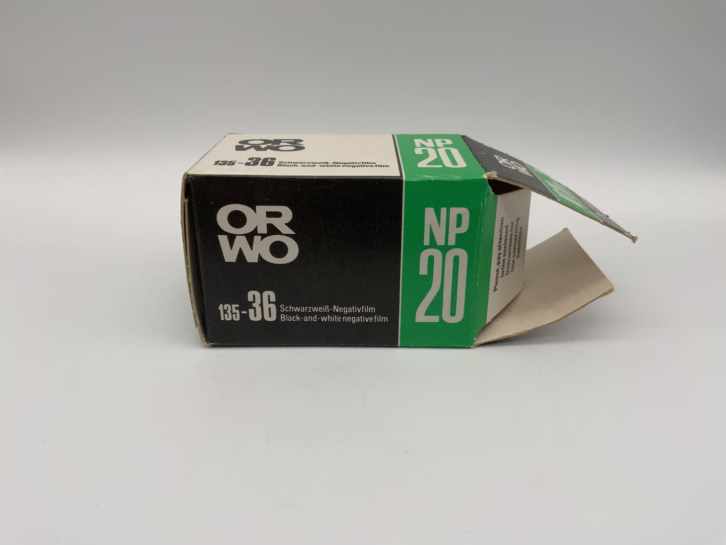 VEB 35mm/135 Print Film Schwarz Weiß ORWO NP20 36 Bilder ISO 80 abgelaufen