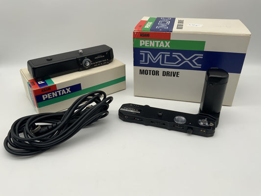 Asahi Pentax Motor Drive MX mit Ni-Cd Battery Pack M in OVP Filmtransport