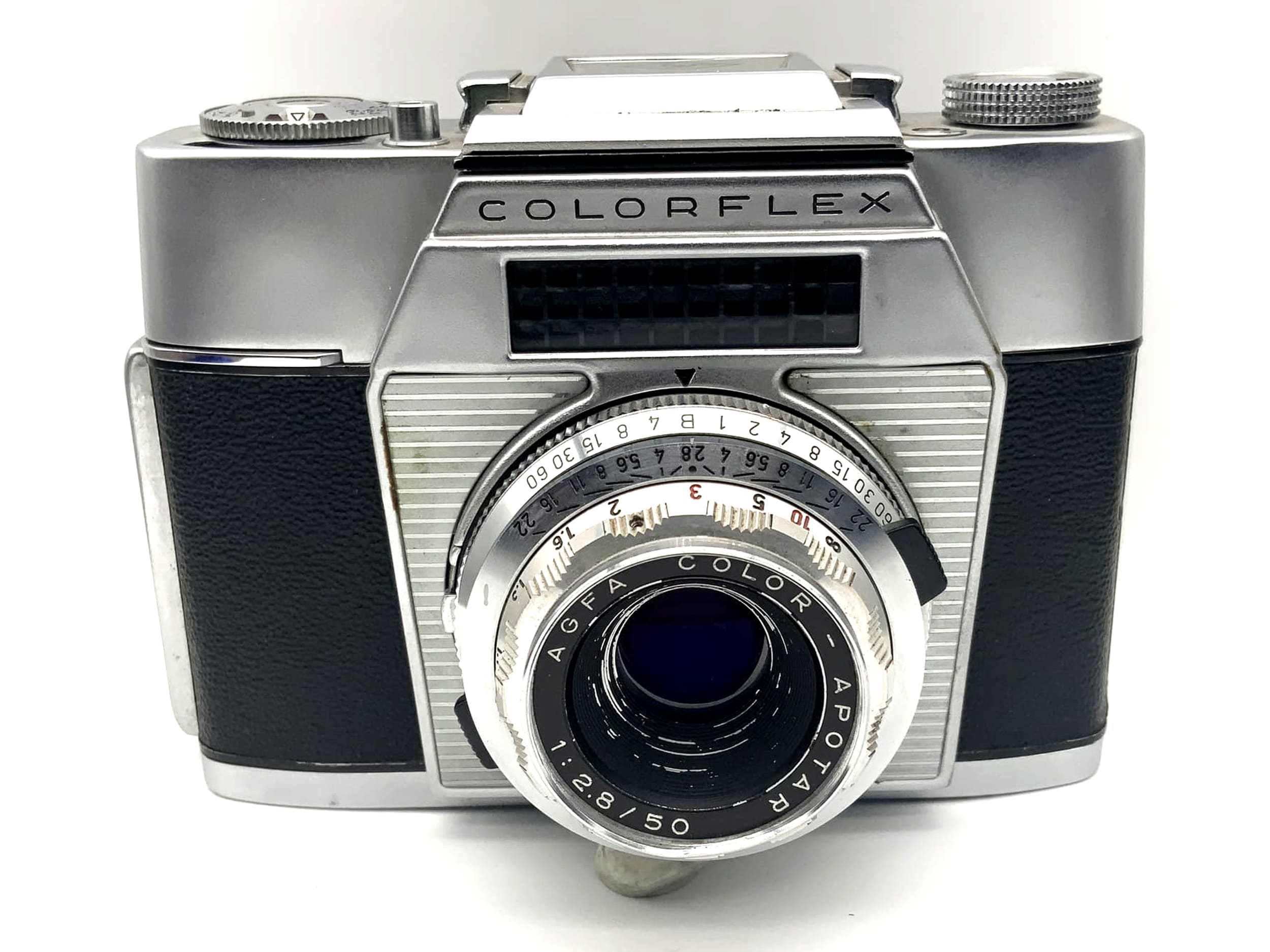 Appareil photo reflex analogique Agfa Color Reflex 35 mm avec boîtier Apotar 1:2.8/50