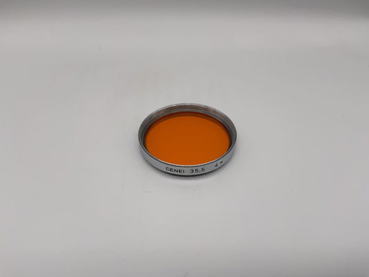 Cenei Farbfilter orange Filter 35,5mm Kreisförmig Filtergewinde M35