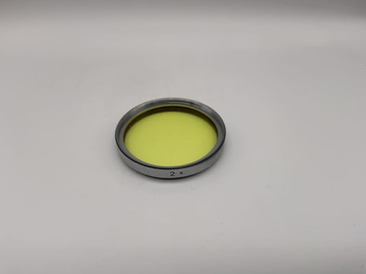 Markenlos Farbfilter 2x gelb yellow Gelbfilter Filter 40,5mm Filtergewinde M40