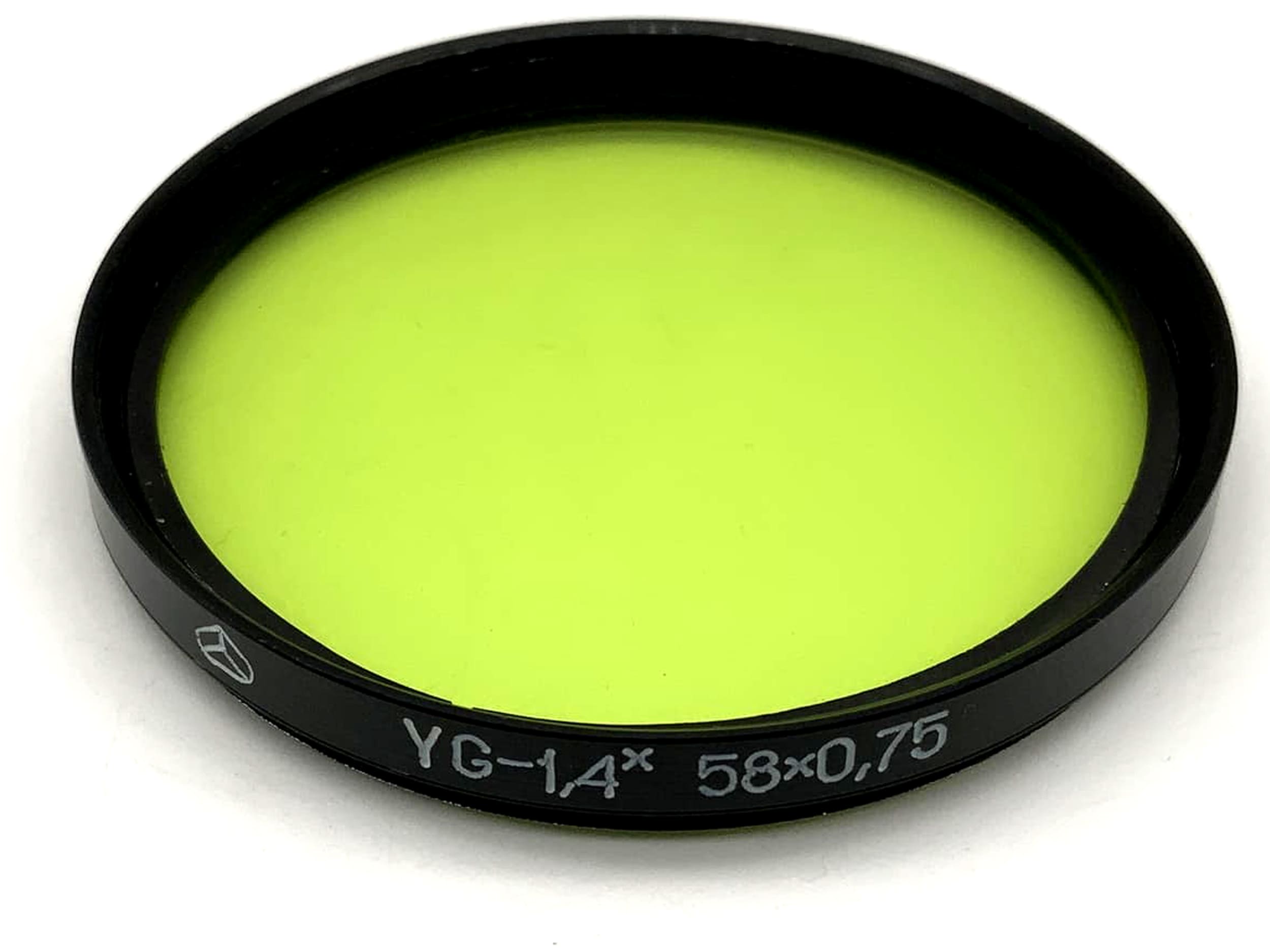 Zenit Farbfilter YG-1,4 gelb grün yellow green Filter 58mm Filtergewinde M58