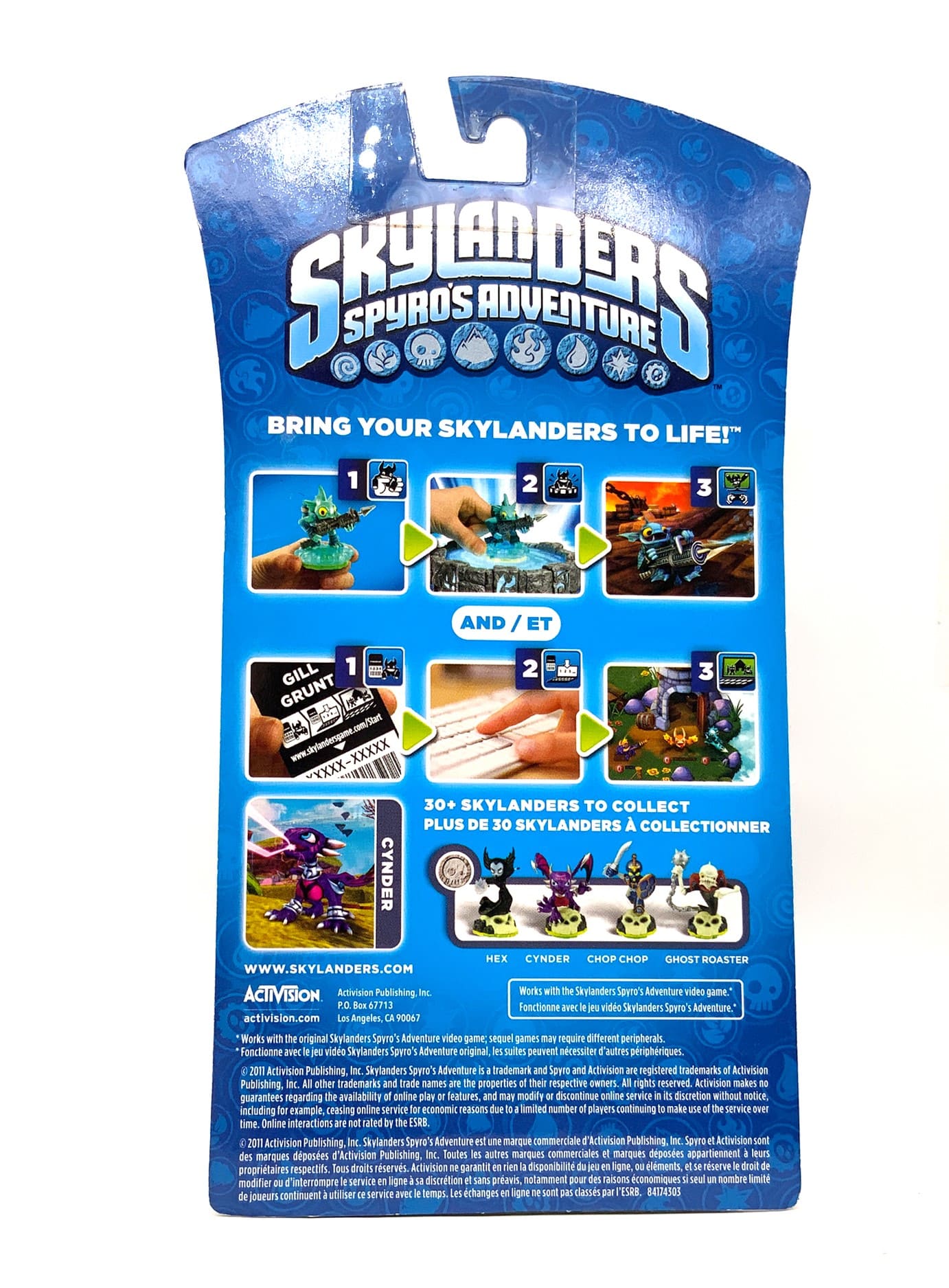 Skylanders Spyros Adventure Purple Metallic Cynder Toy Flair 2012 Edition in OVP