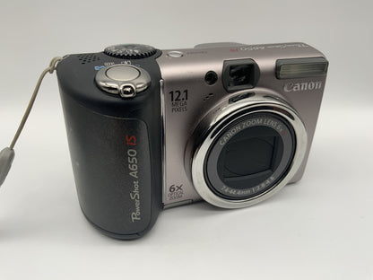 Canon Power Shot A650 IS mit Zoom Lens 6x IS 7.4-44.4mm 1:2.8-4.8 12.1 MP Ai AF