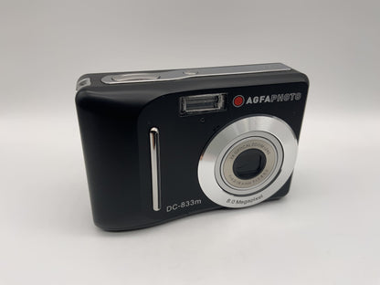 Agfa DC-833m mit 3x Optical Zoom Lens f=6.2-18.6mm F=2.8-5.2 8.0 Megapixel