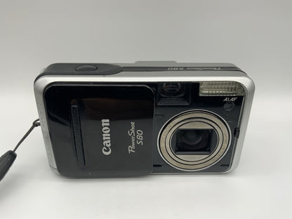 Canon Power Shot S80 mit Zoom Lens 3.6x 5.8-20.7mm 1:2.8-5-3 8.0 MP Ai AF