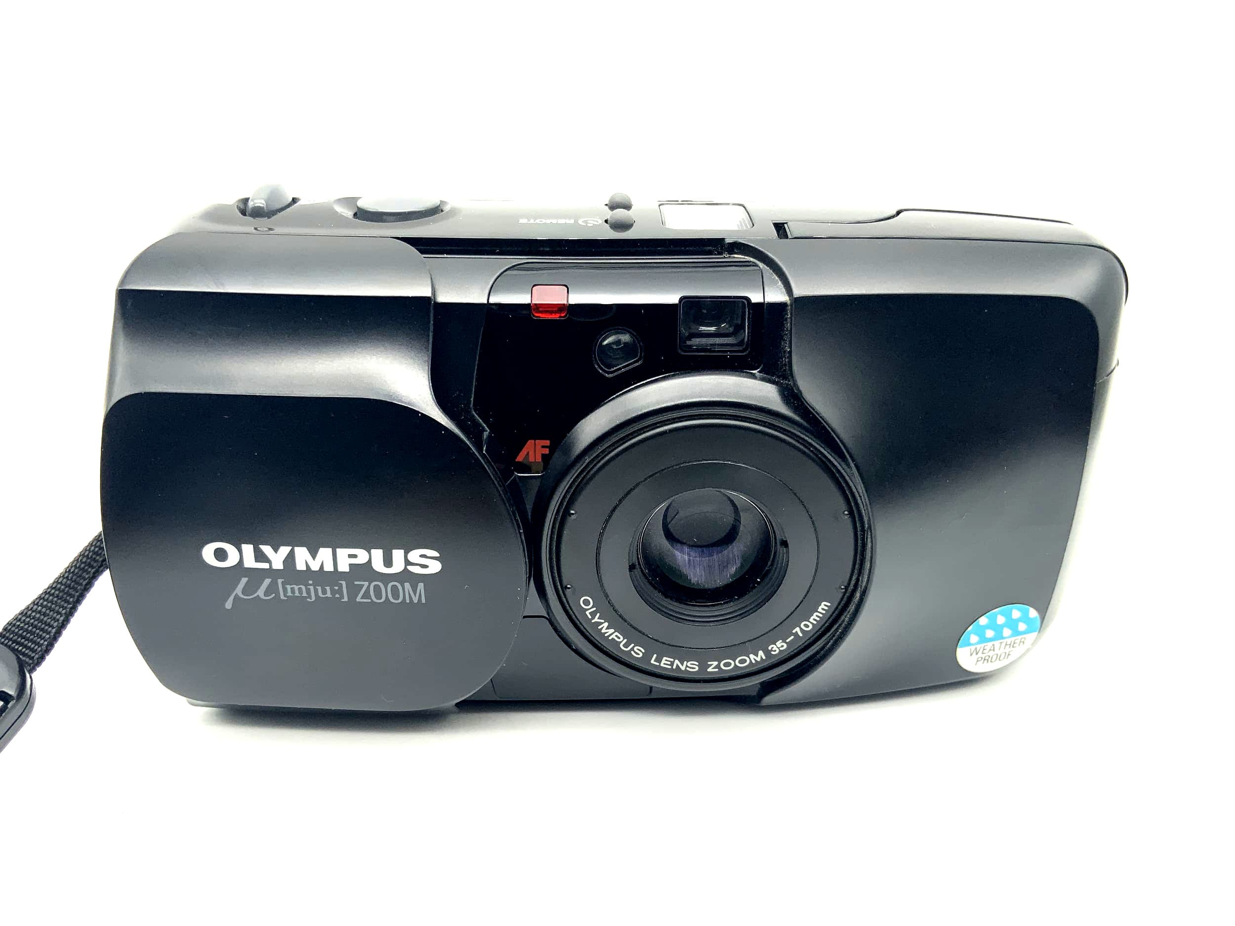 Appareil photo analogique Olympus Mju Zoom Point&amp;Shoot avec objectif zoom 35-70 mm et mise au point automatique 35 mm