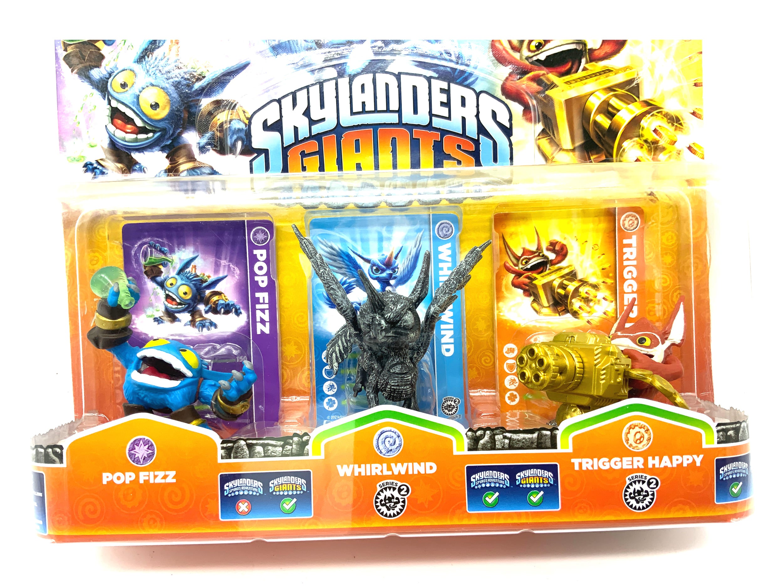 Skylanders Giants Triple Pack Granite Whirlwind / Stone Whirlwind Chase in OVP