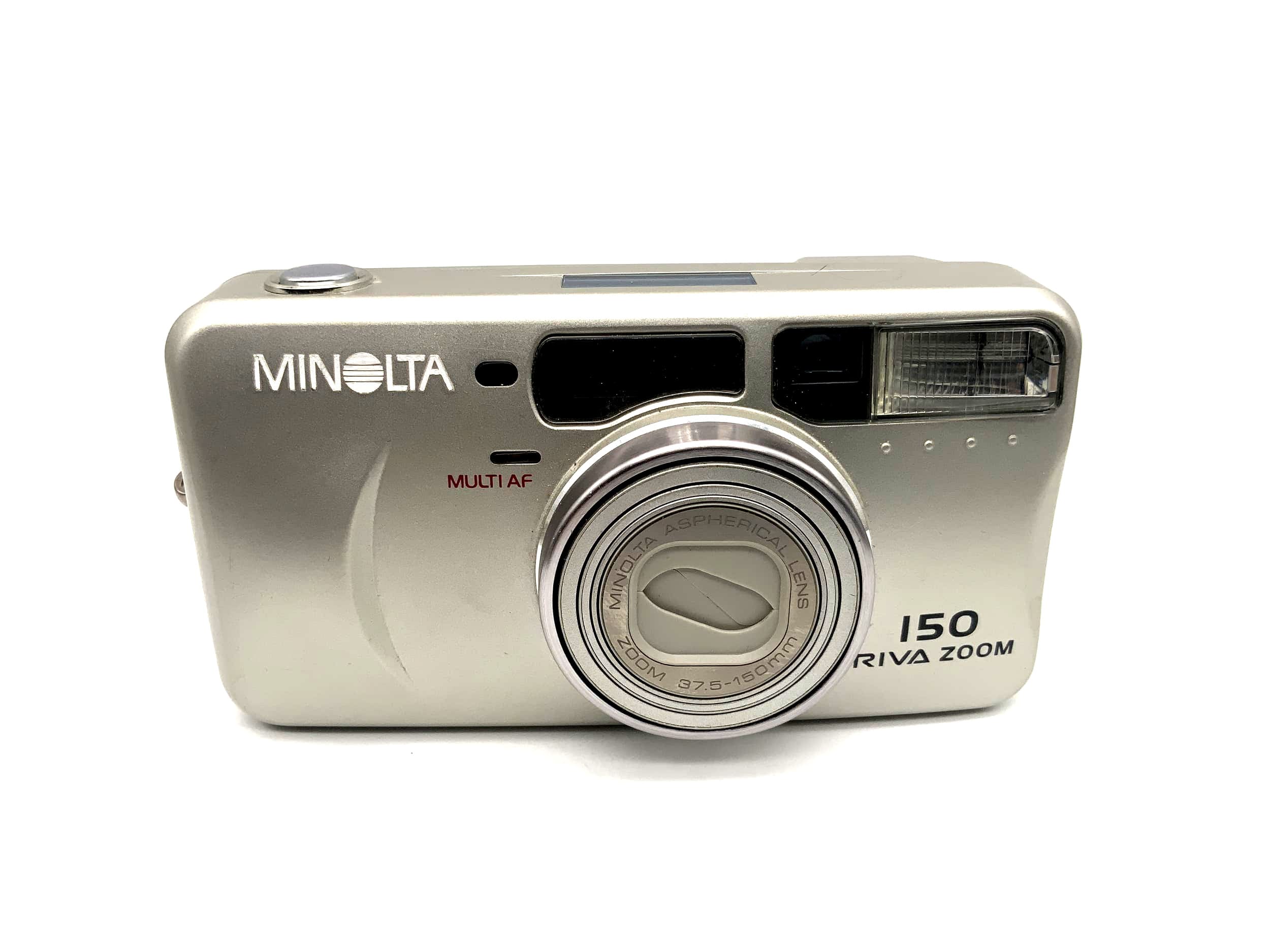 Minolta Riva Zoom 150 Point&amp;Shoot avec objectif asphérique 37,5-150 mm 35 mm Multi AF