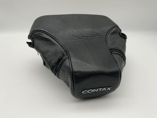 Contax Leder Kameratasche schwarz Kamera Bag universell Fototasche