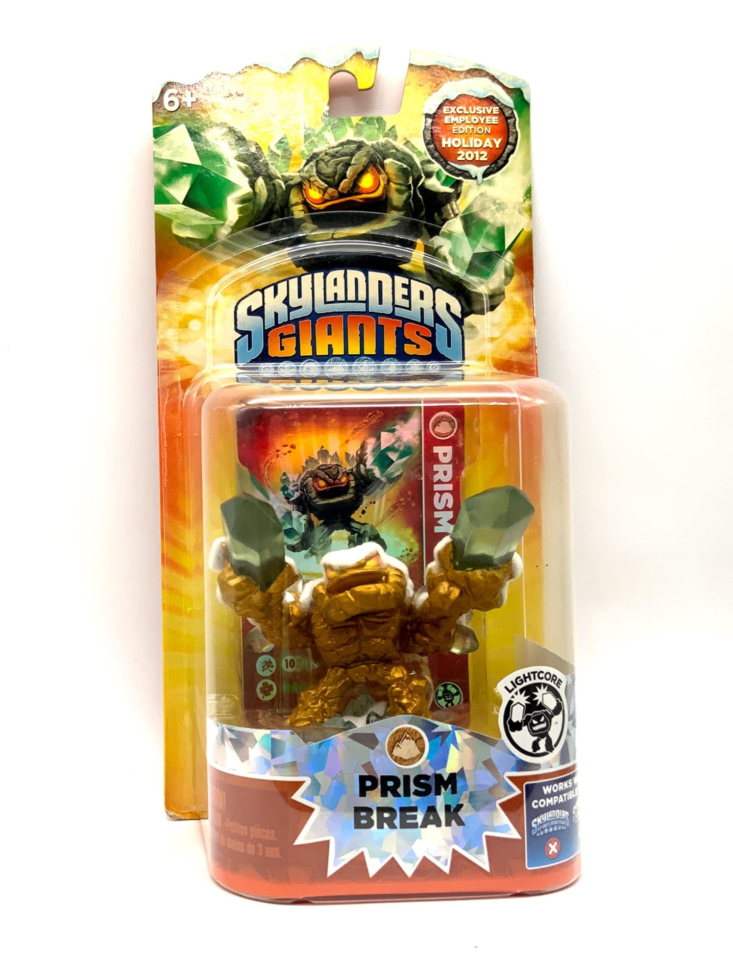 Skylanders Giants Gold White Flocked Prism Break Employee Edition Holiday in OVP