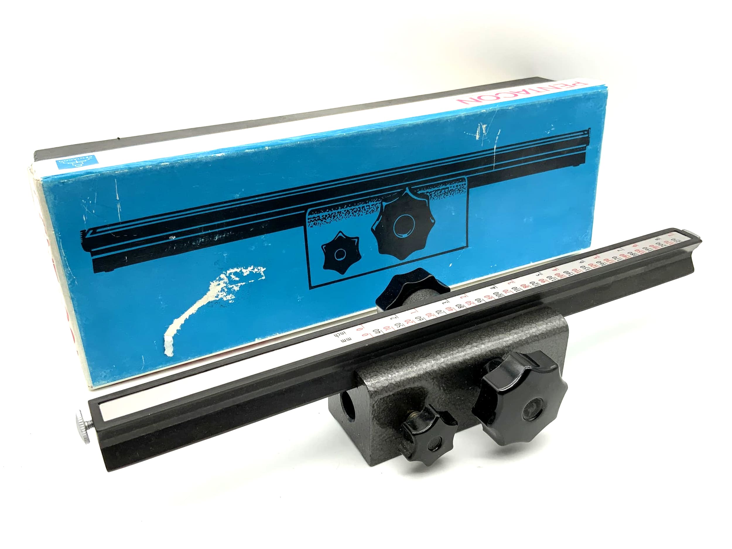 Pentacon focusing rack grey for large bellows device in original packaging