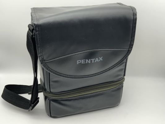 Pentax ca.21x18x10cm Leder Kameratasche schwarz universell Umhängetasche