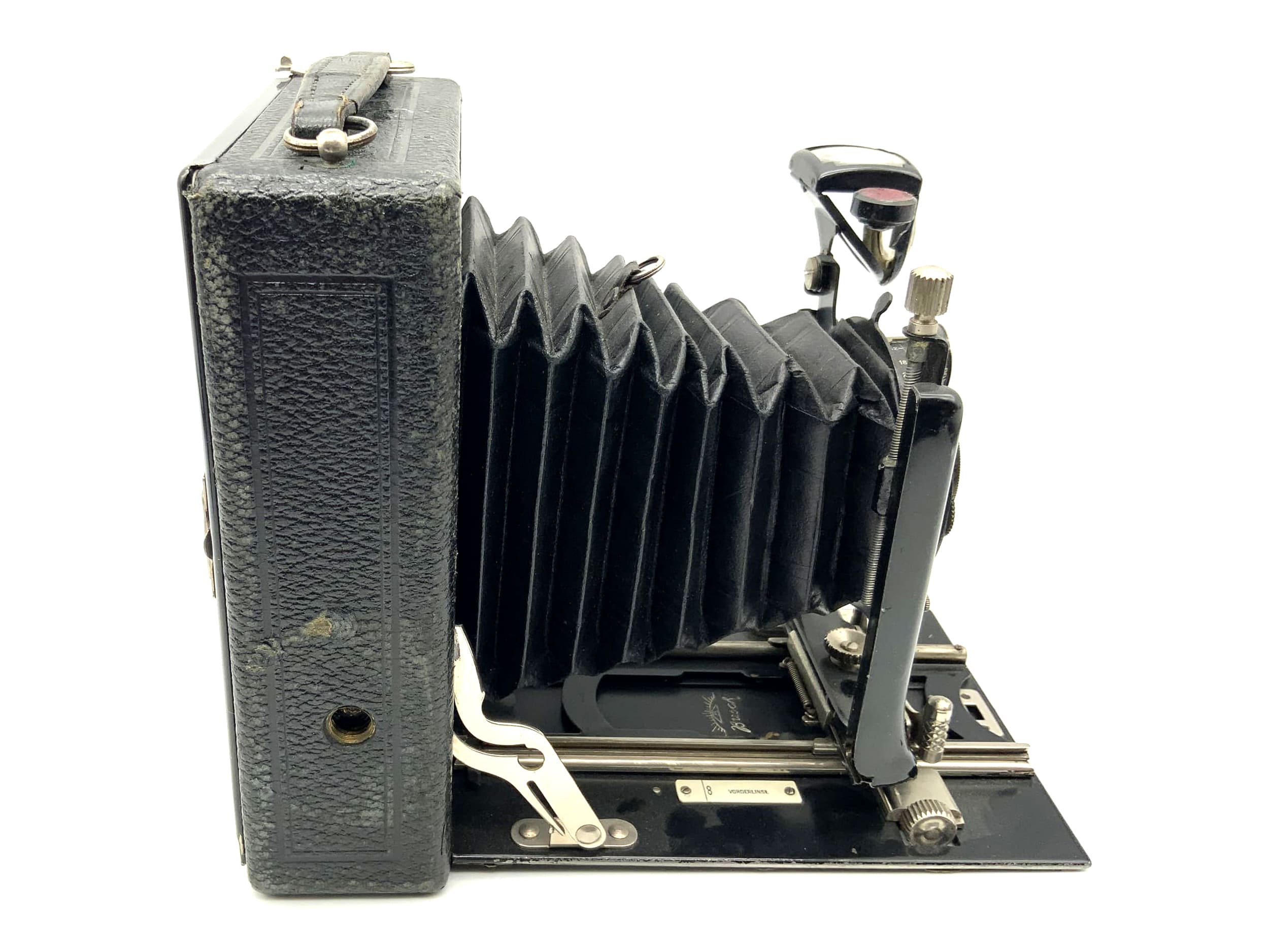 Emil Busch plate camera with Leukar Double Anastigmat F6.8 F=15cm Compur