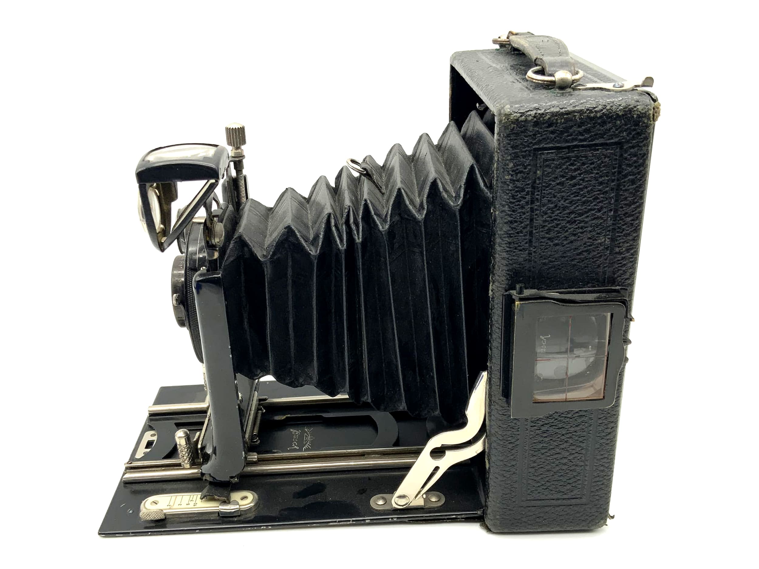 Emil Busch plate camera with Leukar Double Anastigmat F6.8 F=15cm Compur