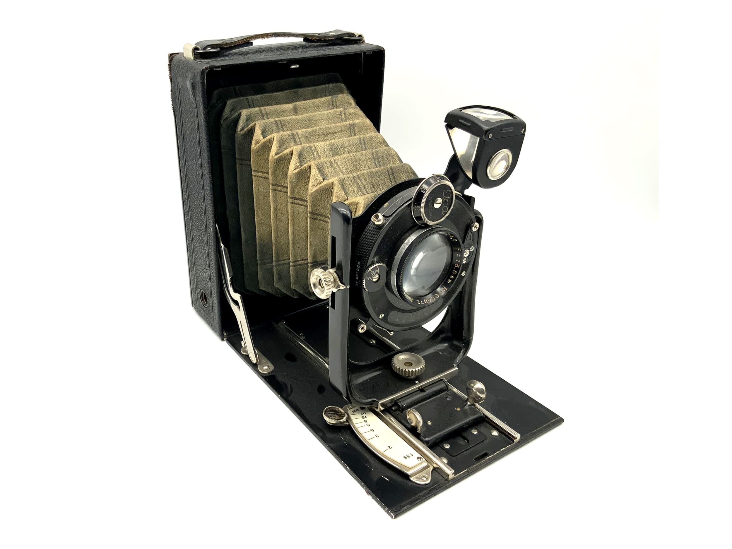 Caméra à plaques Ica Dresden Volta 146/1 avec Novar Anastigmat 1:4,5 F=13,5cm Compur