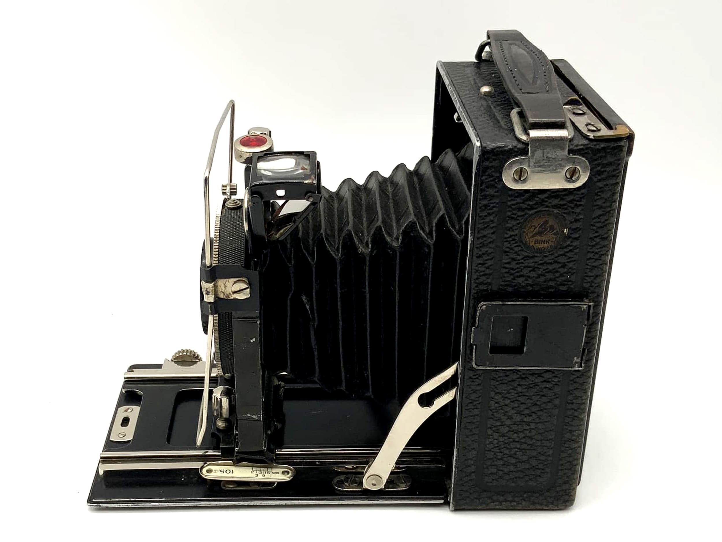 Bink Munich plate camera with Rodenstock Robra double anastigmat 1:3.8 Compur