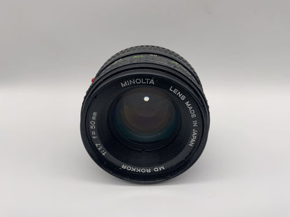 Minolta 50mm 1:1.7 Objektiv  MD Rokkor Kamera Camera Lens (Minolta MD)