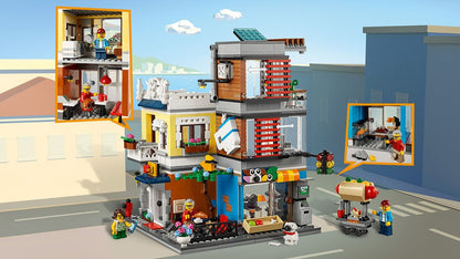 LEGO  Creator 31097 Stadthaus mit Zoohandlung & Café